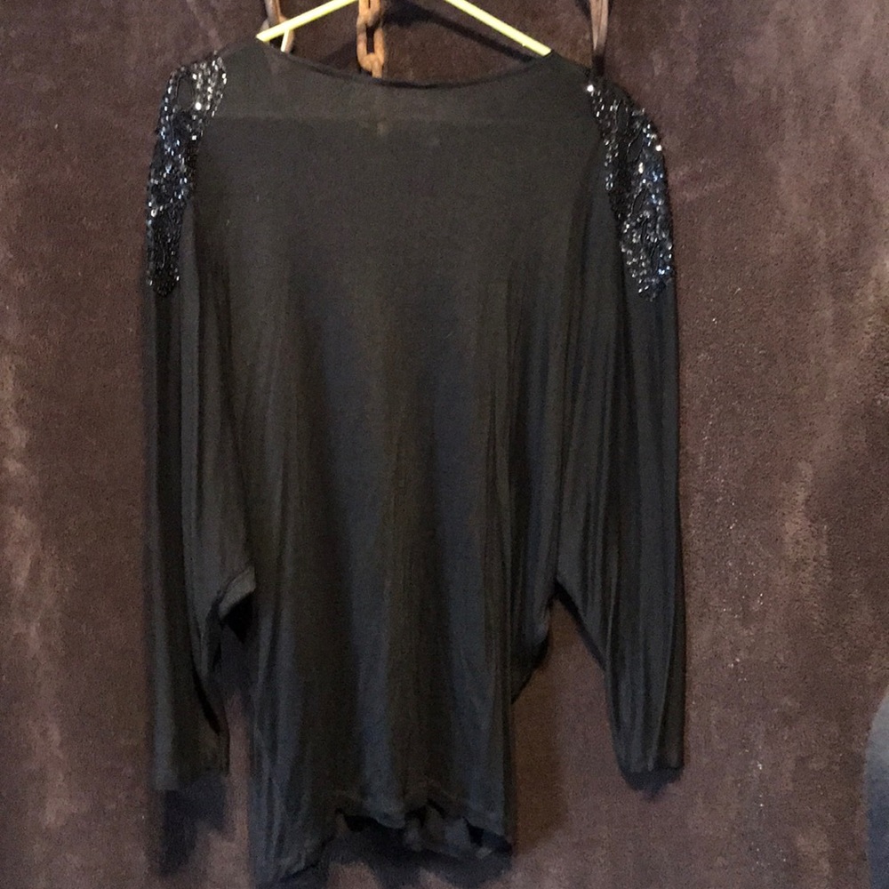 Pier One Imports size small sexy black top cute - Picture 3 of 3